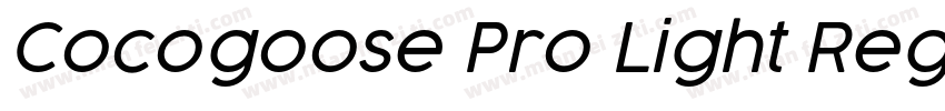 Cocogoose Pro Light Regular字体转换